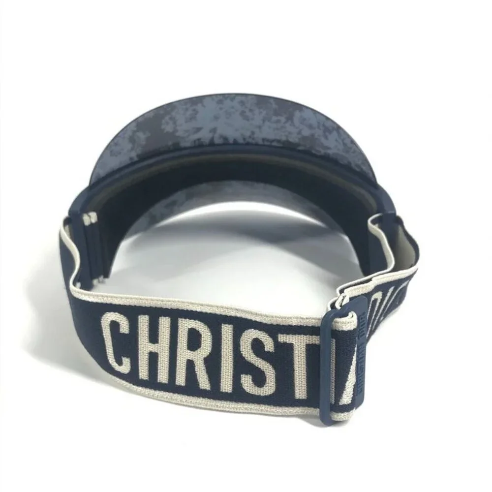 Dior Sun Visor Logo Toile de Jouy Plastic Navy - Picture 5 of 9